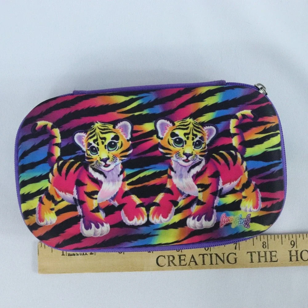 Lisa Frank Rainbow Forrest Tiger Storage Pencil Case Zipper Pouch 8